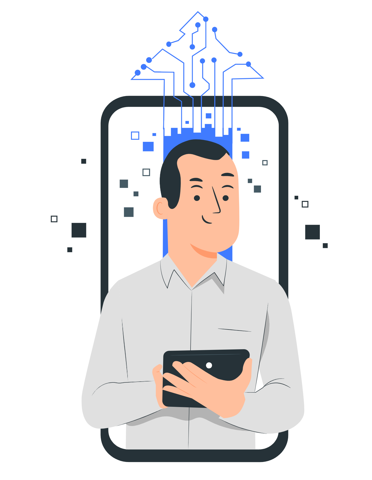 Digital transformation illustration